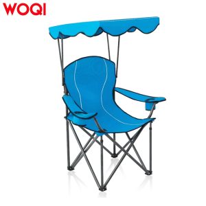 Folding chair with adjustable sunshade cover