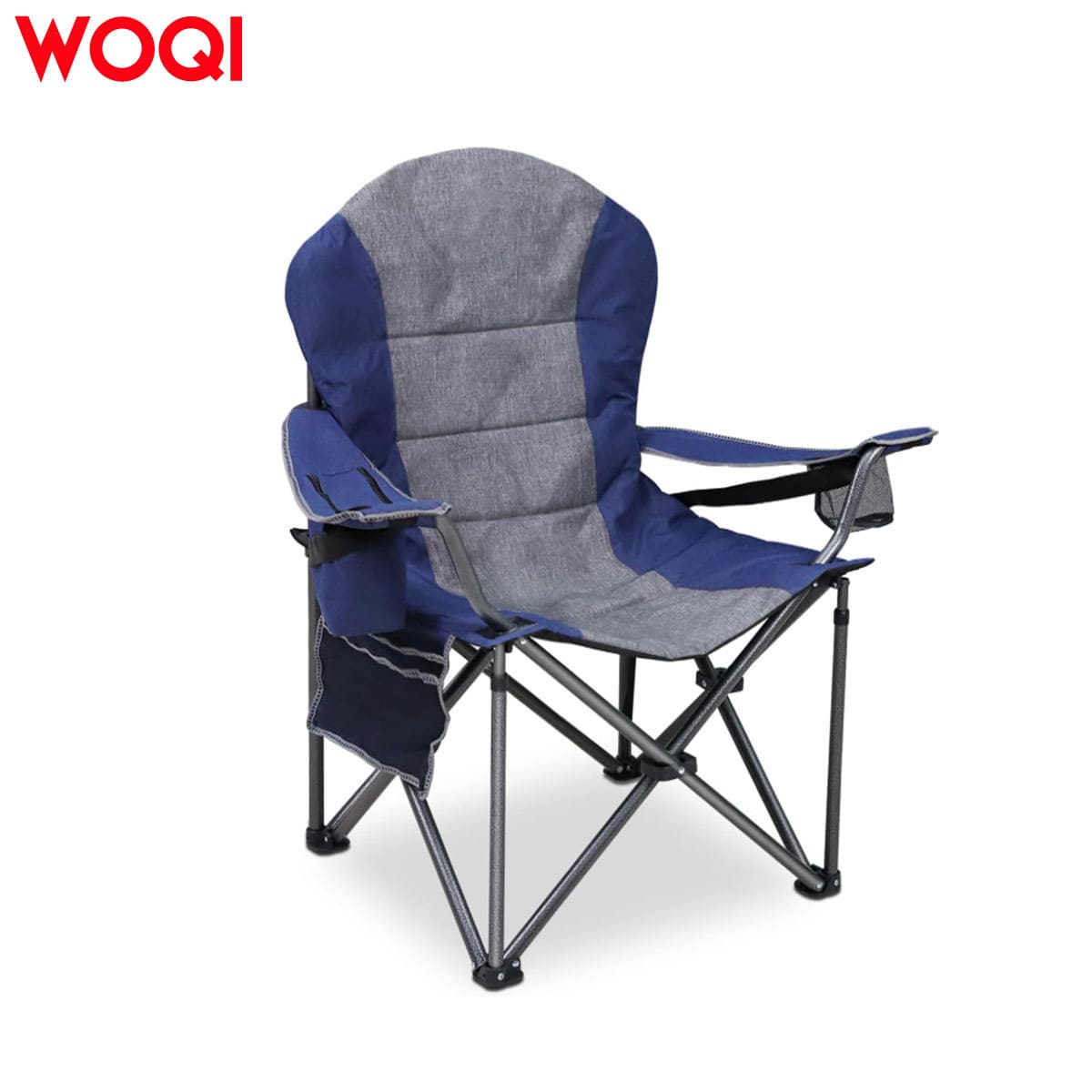 Heavy lawn chair with cup holder