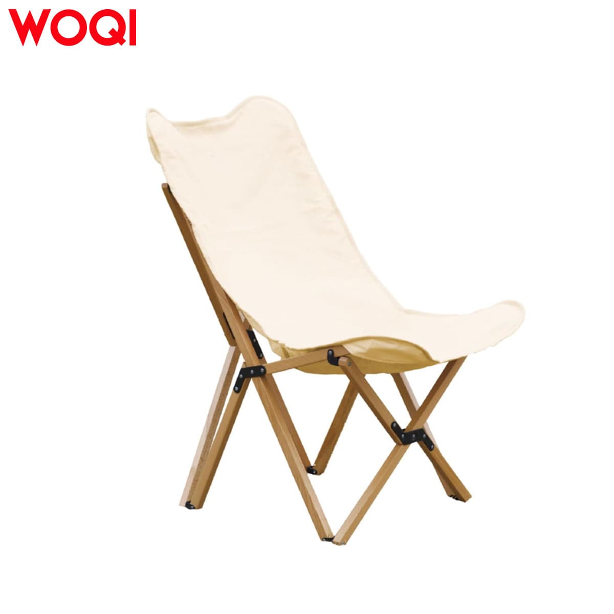 Portable folding chair with outer bag