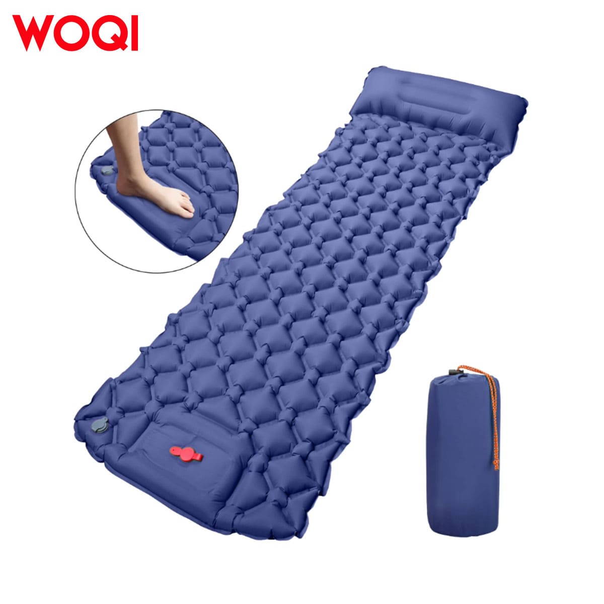 Inflatable camping sleeping mat