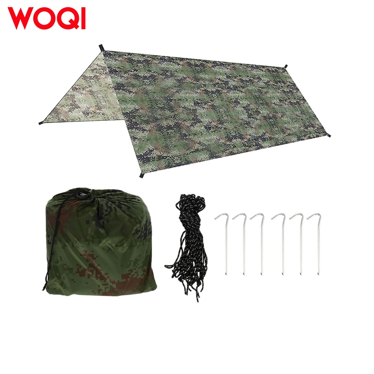 Camping tarpaulin flying tent