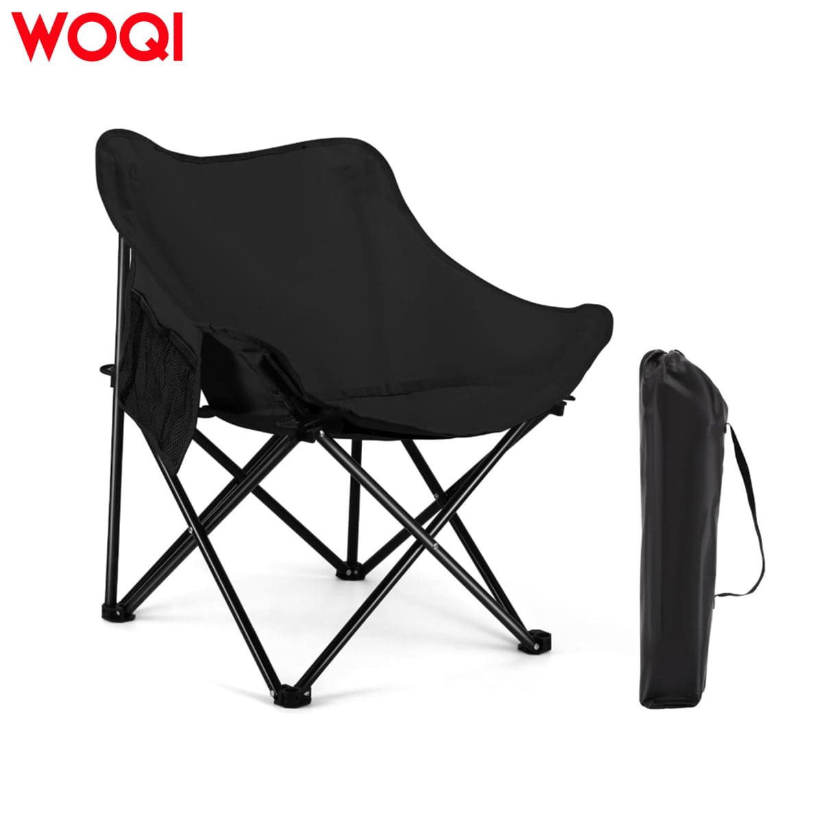 Foldable travel durable moon chair