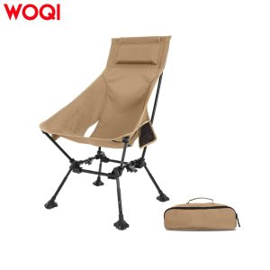 Oversized camping chair with pillow