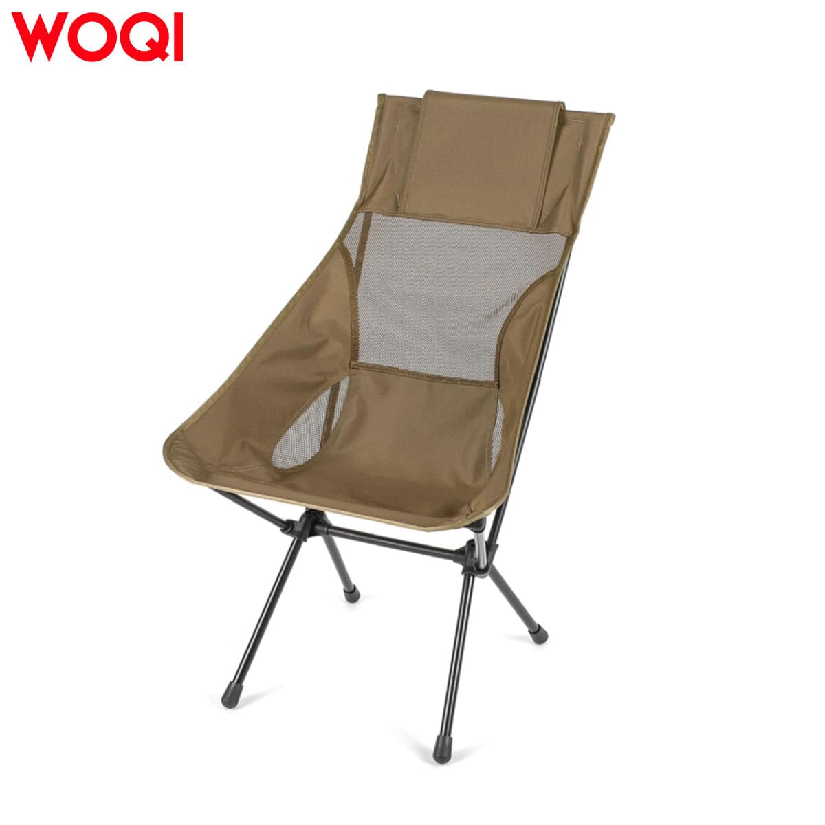 High-back portable moon chair
