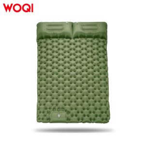 Two-person built-in foot pump sleeping pad