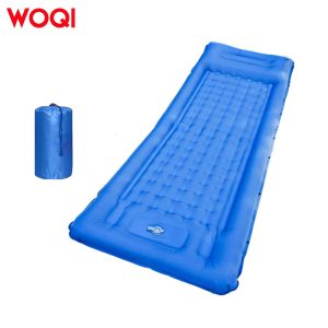 Inflatable Sleeping Mat with Pillow Built-in Pump